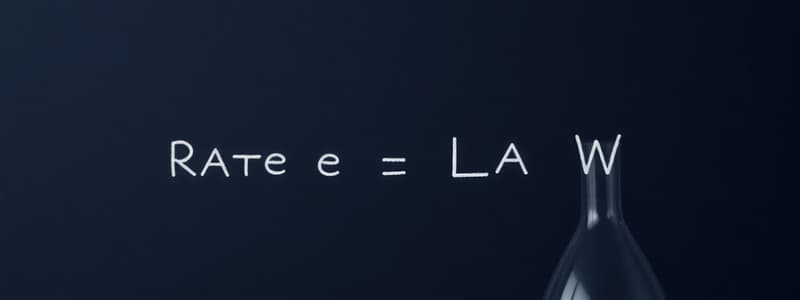 Chemical Kinetics: Rate Laws and Reaction Orders