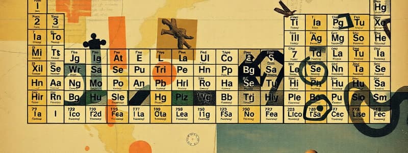 Chimie: Tableau Périodique et Propriétés de la Matière