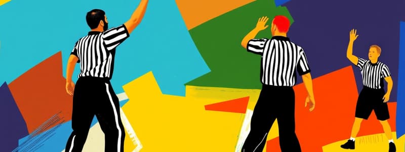 Basketball Referee Signals Flashcards