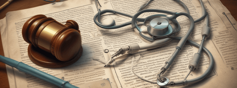 Healthcare Law and Ethics