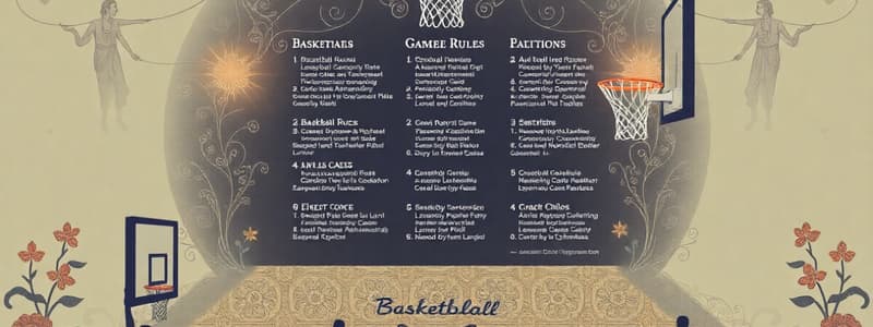 Basketball Activities Rules