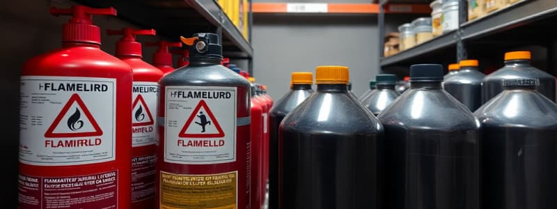 Flammable Liquids Storage Guidelines