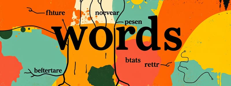 Vocabulary Quiz: Word Roots and Meanings