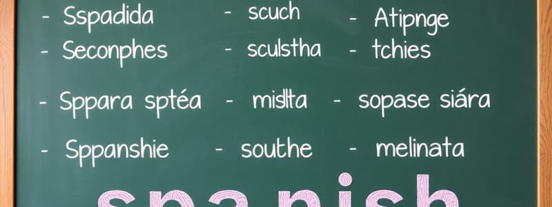 Spanska verb och deras svenska motsvarigheter