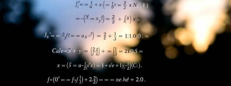 Differential Calculus Overview