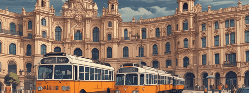 Spanish Vocabulary: Transportation and City