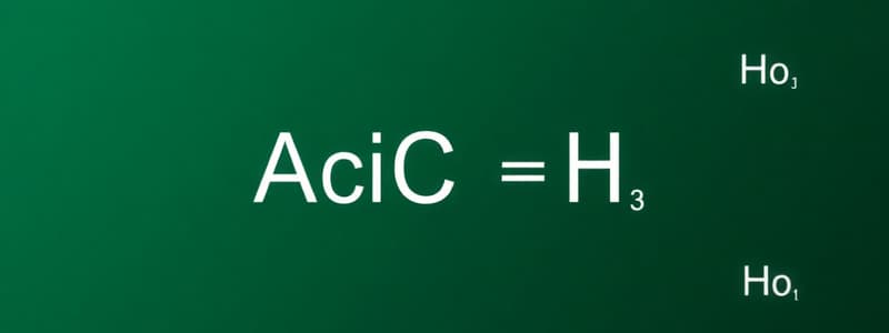 Acid Nomenclature Quiz: Part A & B