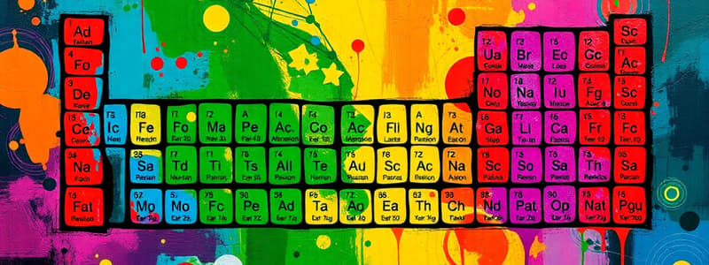 Chemistry Quiz: Atomic Structure & Periodic Table