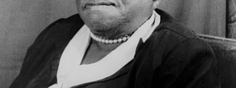 Mary McLeod Bethune Biography