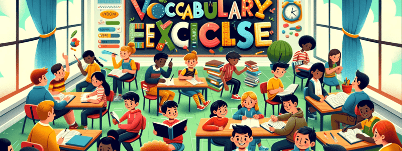 ELL2 - Vocabulary Building Exercise