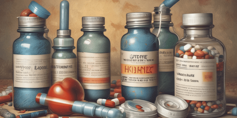 Prescription Drugs and Pharmacology