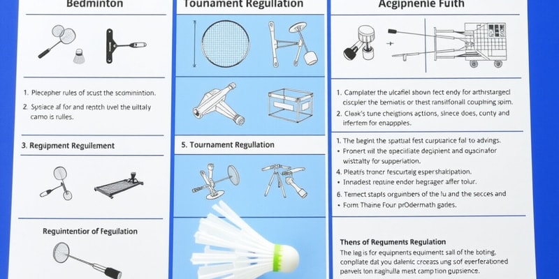 Badminton Equipment and Rules Overview