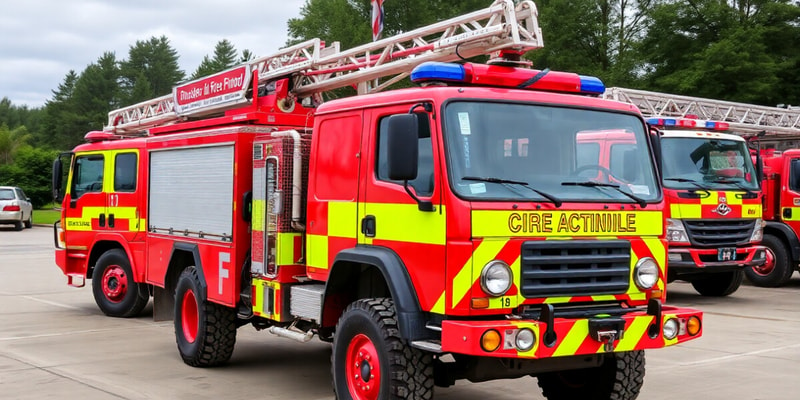 Equipos 4x4 en Bomberos