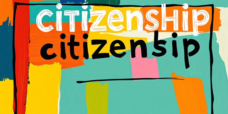 Definition of Citizenship