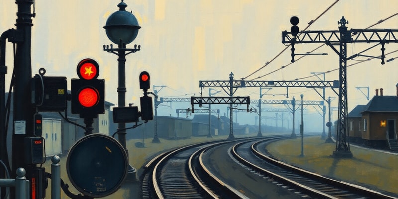 Automatic Block Signals in Railways