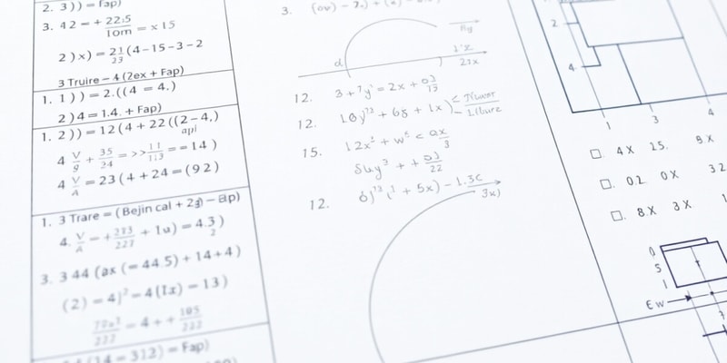 Midterm Exam Blueprint for Algebra 2024-2025