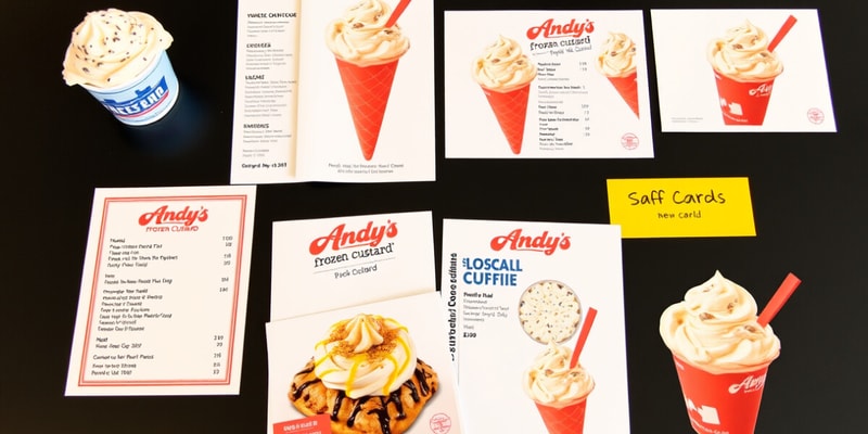 Andy's Frozen Custard Menu Flashcards