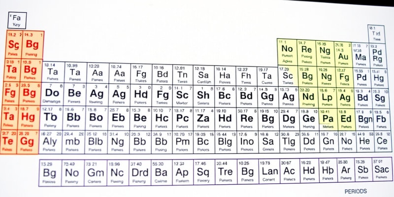 Periodic Table Overview