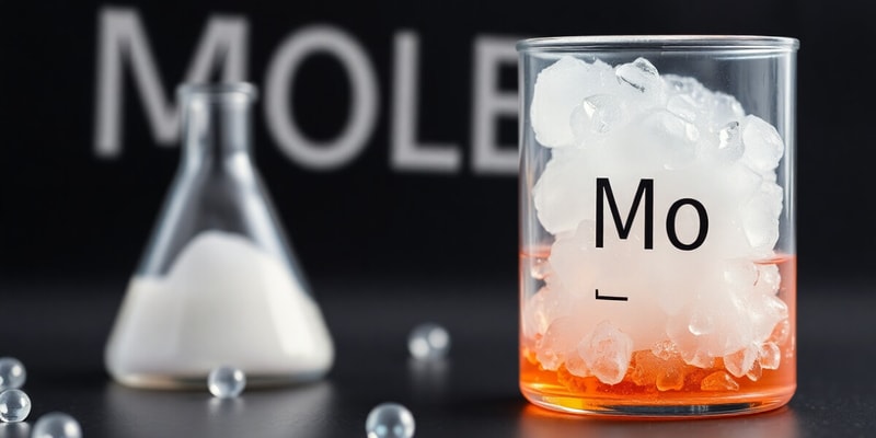 Chimie: La Mole et Masse Molaire