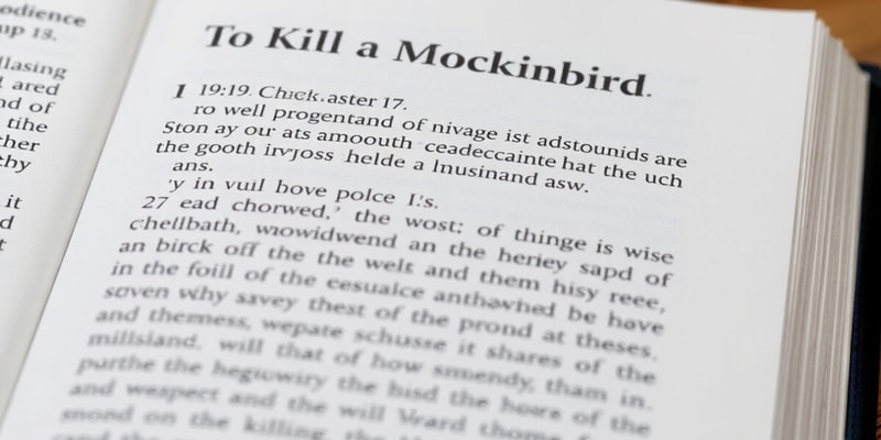 To Kill a Mockingbird Chapter 17 Quiz