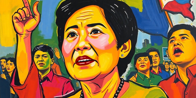 Philippine History: Cory Aquino and 1970 Protests