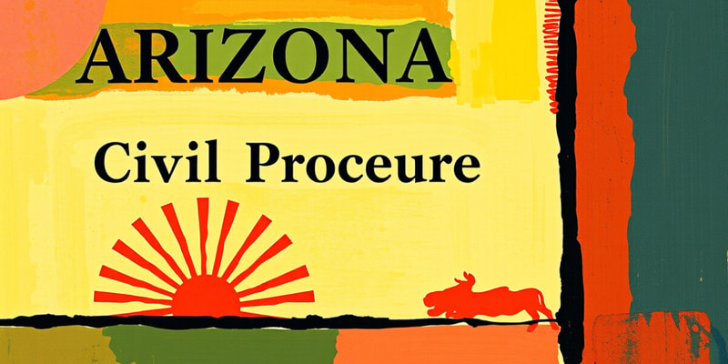 Rules of Civil Procedure for the Superior Courts of Arizona (Family Law)