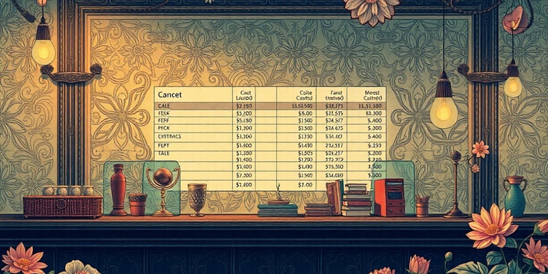 Cost Sheet Analysis