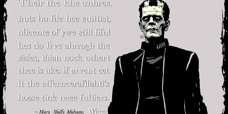 Frankenstein Quotes - Chapter 3