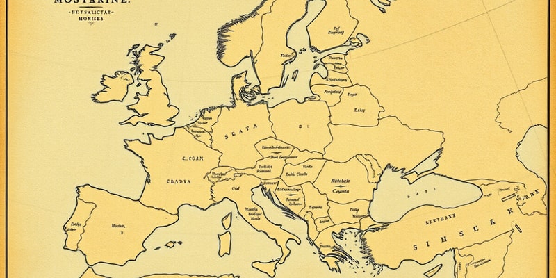 Medieval Europe Map Quiz