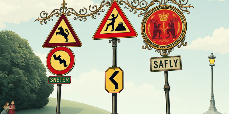 Warning Signs - Diamond Shaped Signs Quiz