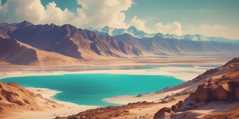 Geography Quiz: Dead Sea, Himalayas, and World Regions