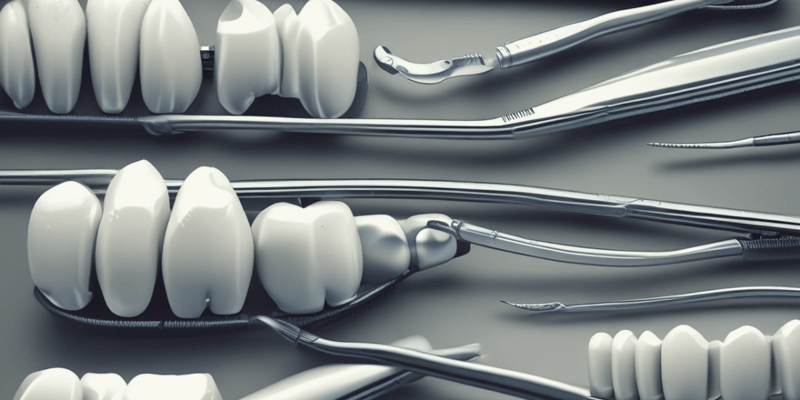 Instruments for Tooth Preparation in Operative Dentistry