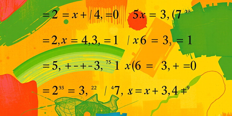 Algebra Chapter 1: Equations and Inequalities Vocabulary