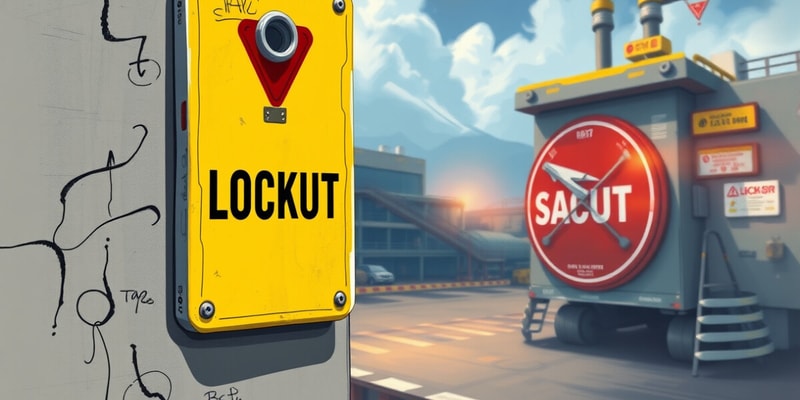 Lockout Tagout Safety Overview