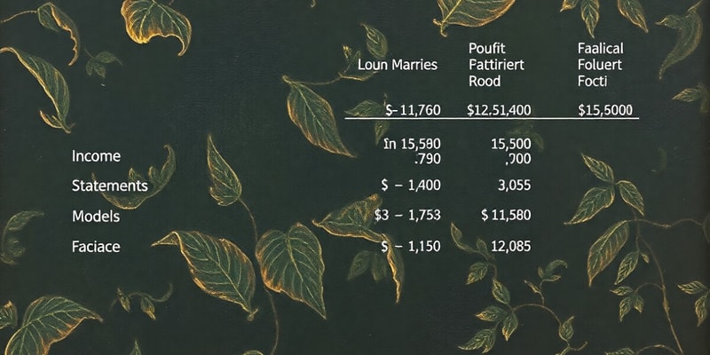 Income Statement Basics Quiz