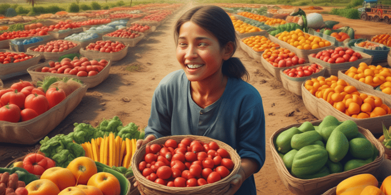 Global Food Security: Understanding Food Scarcity, Hunger, and Malnutrition Quiz