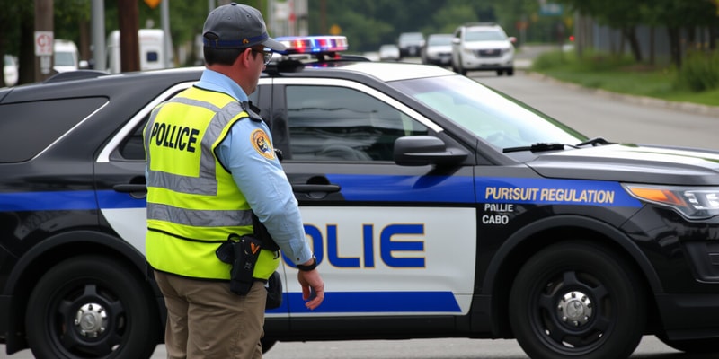 Procedure 15-10 Pursuit Regulation and Public Safety