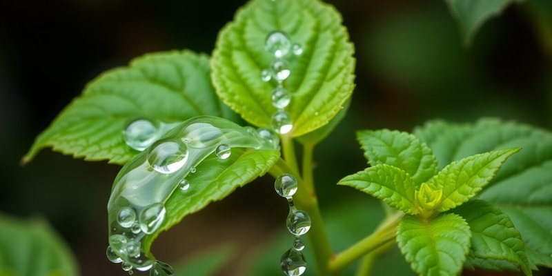 Circulation de l'eau et du sucre chez les plantes