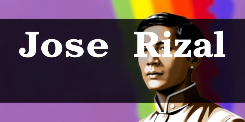 Jose Rizal and National Literature