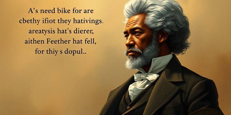 Narrative of the Life of Frederick Douglass - Chapters 3 & 4 Quotes