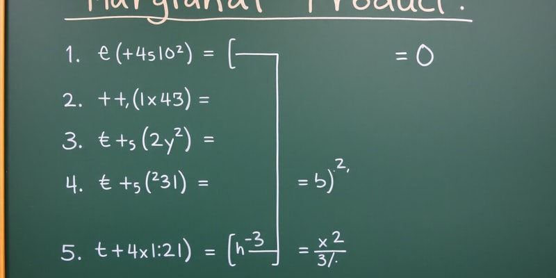 Production and Profit Formulas Flashcards