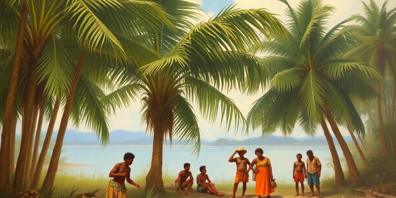 Coconut Palm and Native People of Zuluan