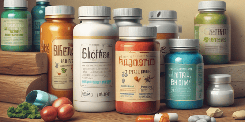 Nutrition Matters: Dietary Supplements