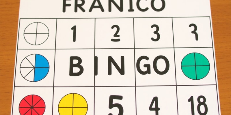 Educación Diferencial - Bingo de Fracciones