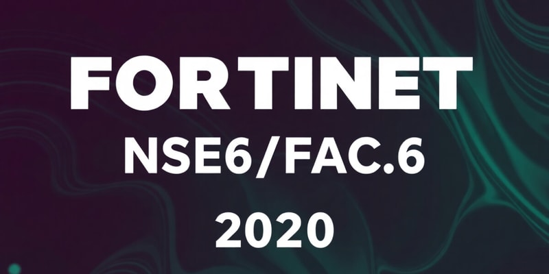 Fortinet NSE6_FAC-6.4 Exam Prep