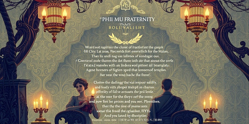 Phi Mu Fraternity Creed Flashcards