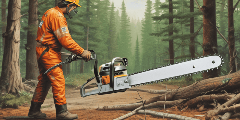 Safety Precautions for Chain Saw Use