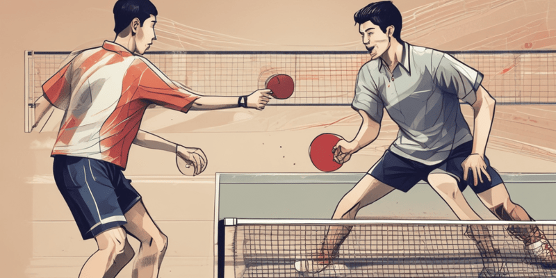 Sportsmanship Rules in Table Tennis