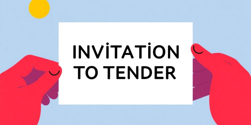 Understanding Invitation to Tender (ITT) Process