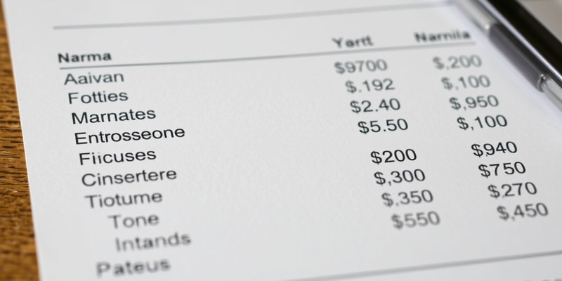 Income Statement Classifications Flashcards